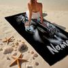 Custom Name Ultra-Soft Beach Towel with Horse Theme,Ideal for Pool - Camping, Diving - Perfect Travel Essential, Vibrant Beach Towel.
