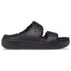Crocs Classic Cozzzy Sandal Black Unisex Sneakers 207446-060