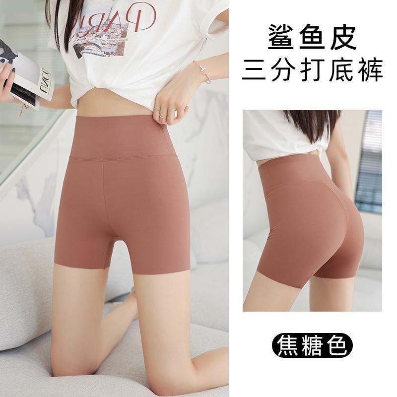 

Женские летние тонкие спортивные шорты-леггинсы до колена с высокой талией для подтяжки живота и бедер, не просвечивающие XXXL