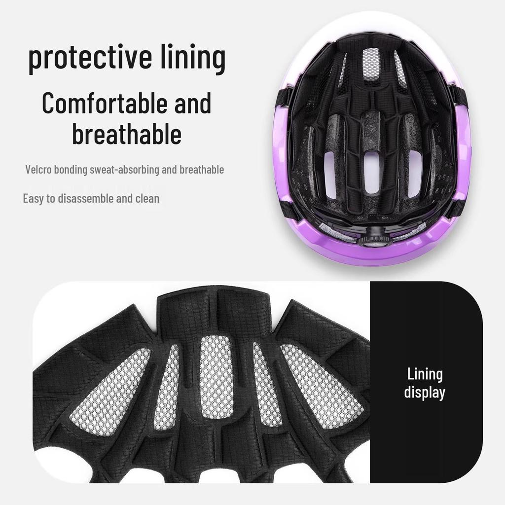 TOSUOD Vinter Gradient Cykelhjälm för Kvinnor & Män - Helface, Säkerhetshjälm för Landsvägs- & Mountainbike