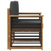 Outdoor Sofa Set Solid Acacia Wood and Polyester