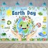 Banner de Decoración de Fondo Feliz Día de la Tierra 22 de Abril Decoración de Fiesta Ambiental Interior y Exterior