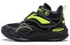 YOUNG Domain Comfortable Mid Top Children's Basketball Shoes Black Green Kids' YKBT092-1