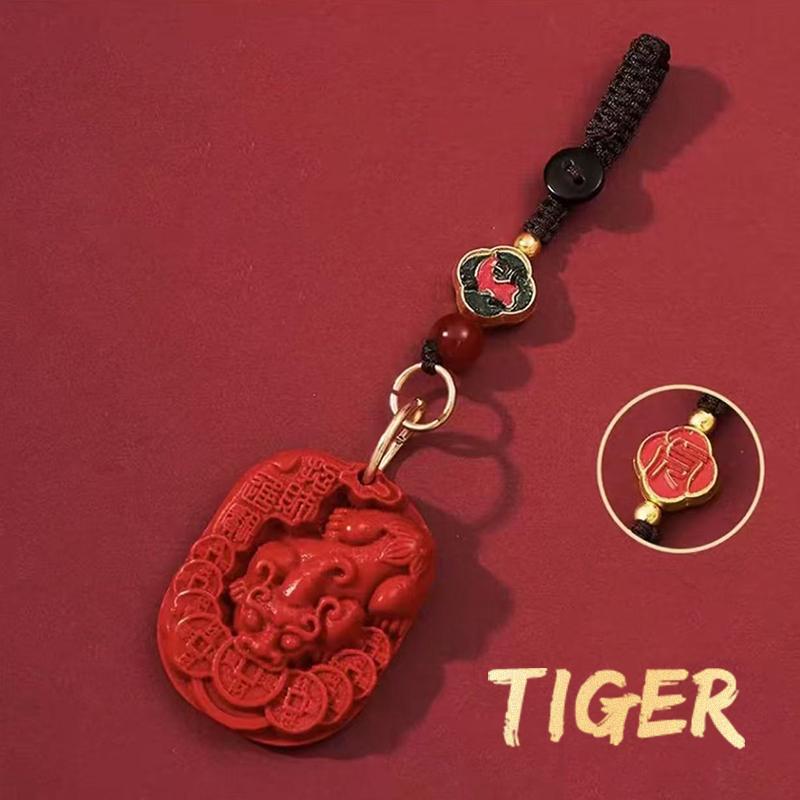 Chinesischer Stil Zwölf Tierkreiszeichen Pixiu Schlüsselanhänger Anhänger Für Frauen Männer Glücklich Rot Pixiu Auto Schlüsselanhänger Exquisites Taschendekor Accessoire Geschenk