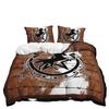 Three-Piece Cowhide Texture Fur 3D Quilt Cover Two-Piece Bedding Kit