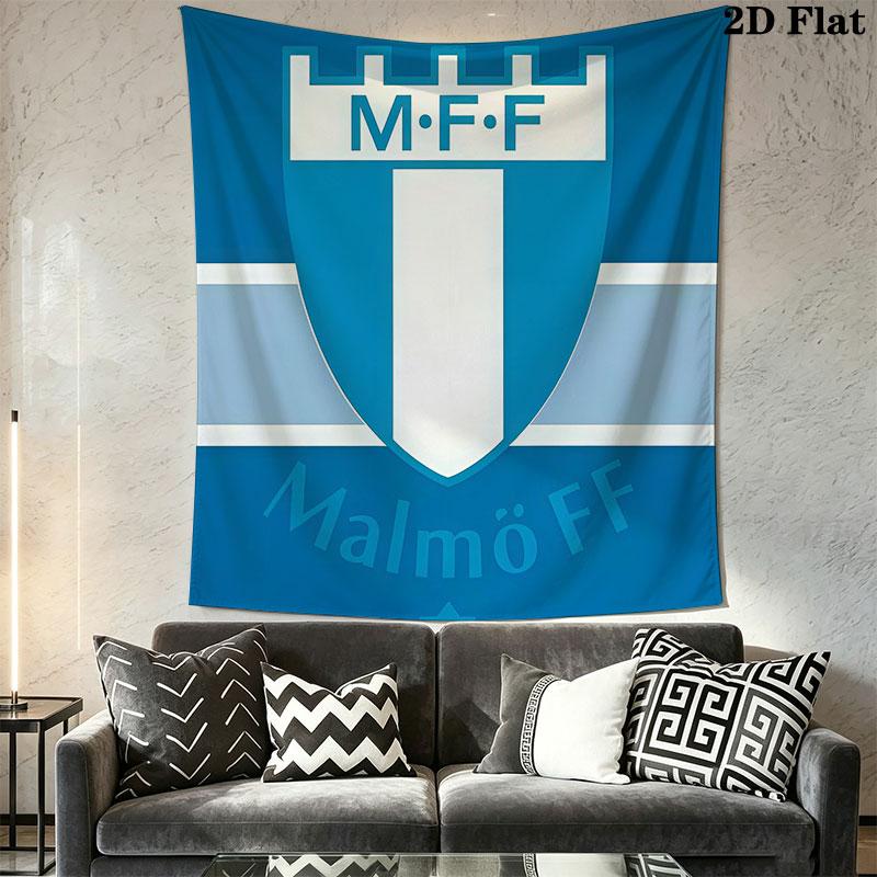 Malmö FF Wall Hanging Printed Fabric Blanket Decorative Tapestries for Bedroom Living Room Home Decor