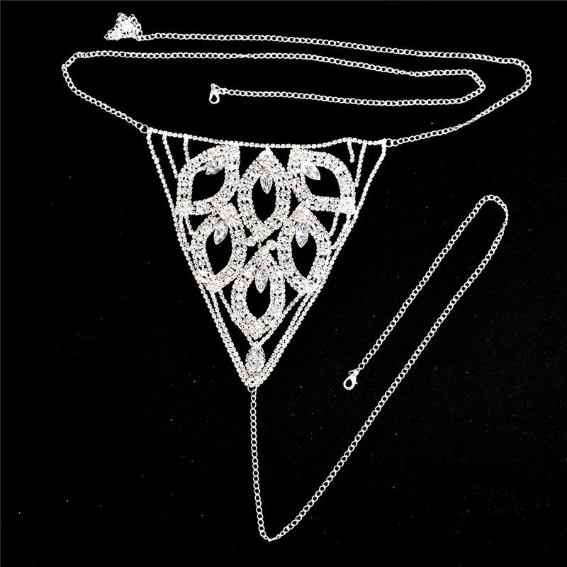 

New Bohemian Sexy Body Chain Set European And American Fashion Bikini Chest Chain Body Chain Women gold plated