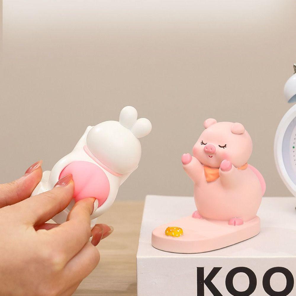 Cat Dog Piggy Phone Stand Anti-slip Panda Desk Lazy Bracket  Mobile Phone Accessories