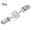 Hollow Flower Clips Cardigan Sweater Clip, Vintage Women Clothing Clip with Waist Tightener Faux Pearl, Cincher for Dress Shawl Pants