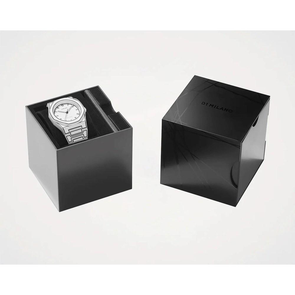 D1 Milano Men's Wristwatch PCBJ34 Polycarbonate White Sketch 40.5mm