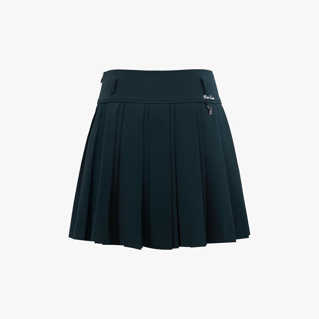 FAIRLIAR GOLF Pleated Skirt (Dark Green)