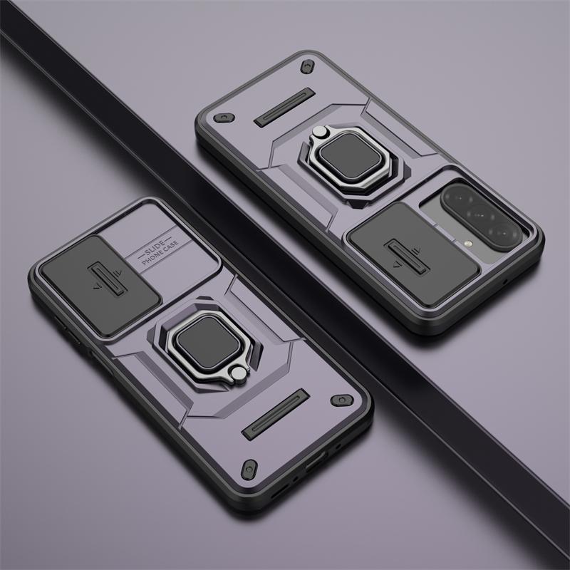 

Чехол-держатель для телефона Samsung Galaxy A26 5G, чехол для Samsung Galaxy A26 5G, раздвижная задняя крышка с окошком For Samsung A26 5G фиолетовый