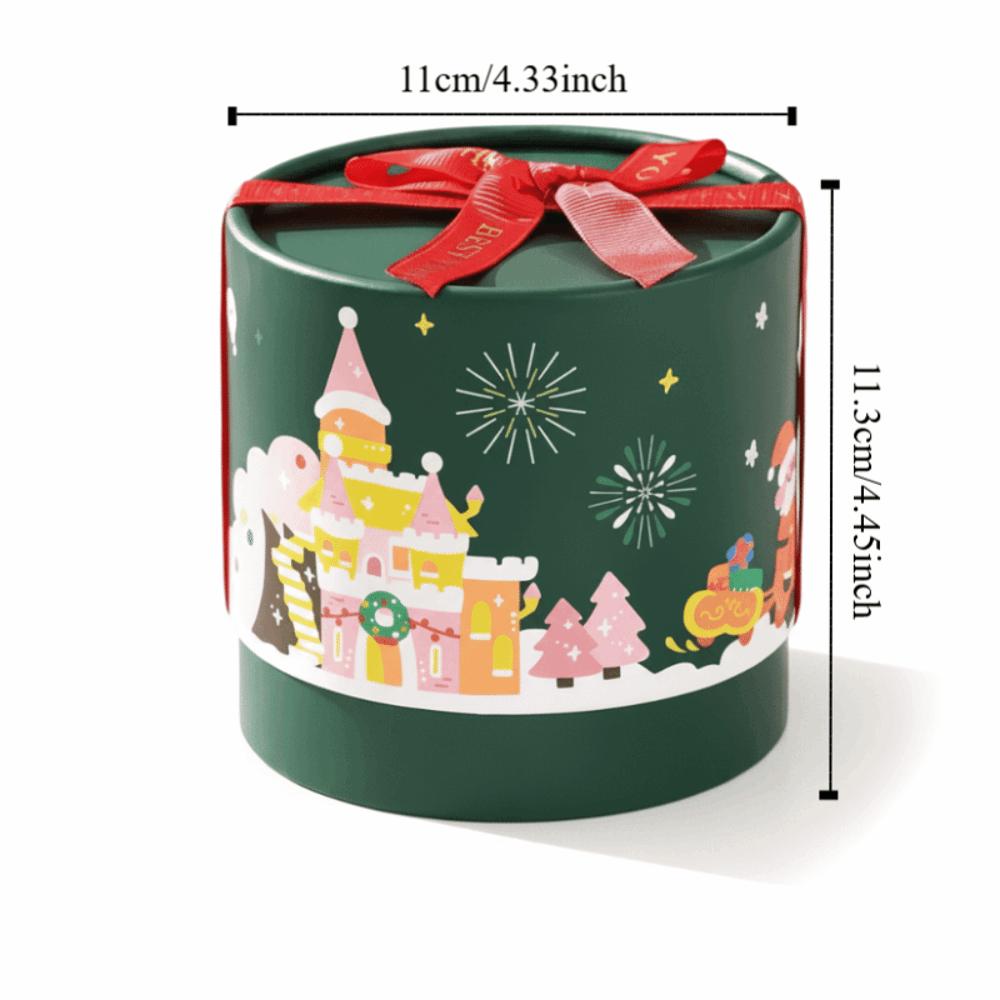 DIY Christmas Candy Box Cartoon Paper Mousse Cake Box New Dessert Case  for Xmas Party