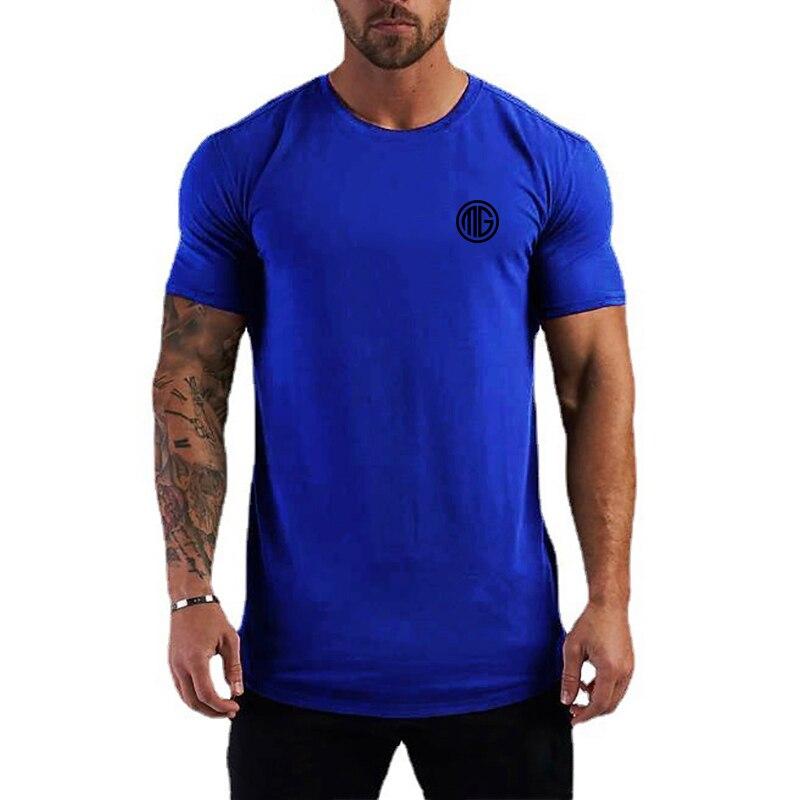 Muscleguys Cool Thin Short Sleeve Men's Summer Breathable Sports Leisure Fitness T-shirt