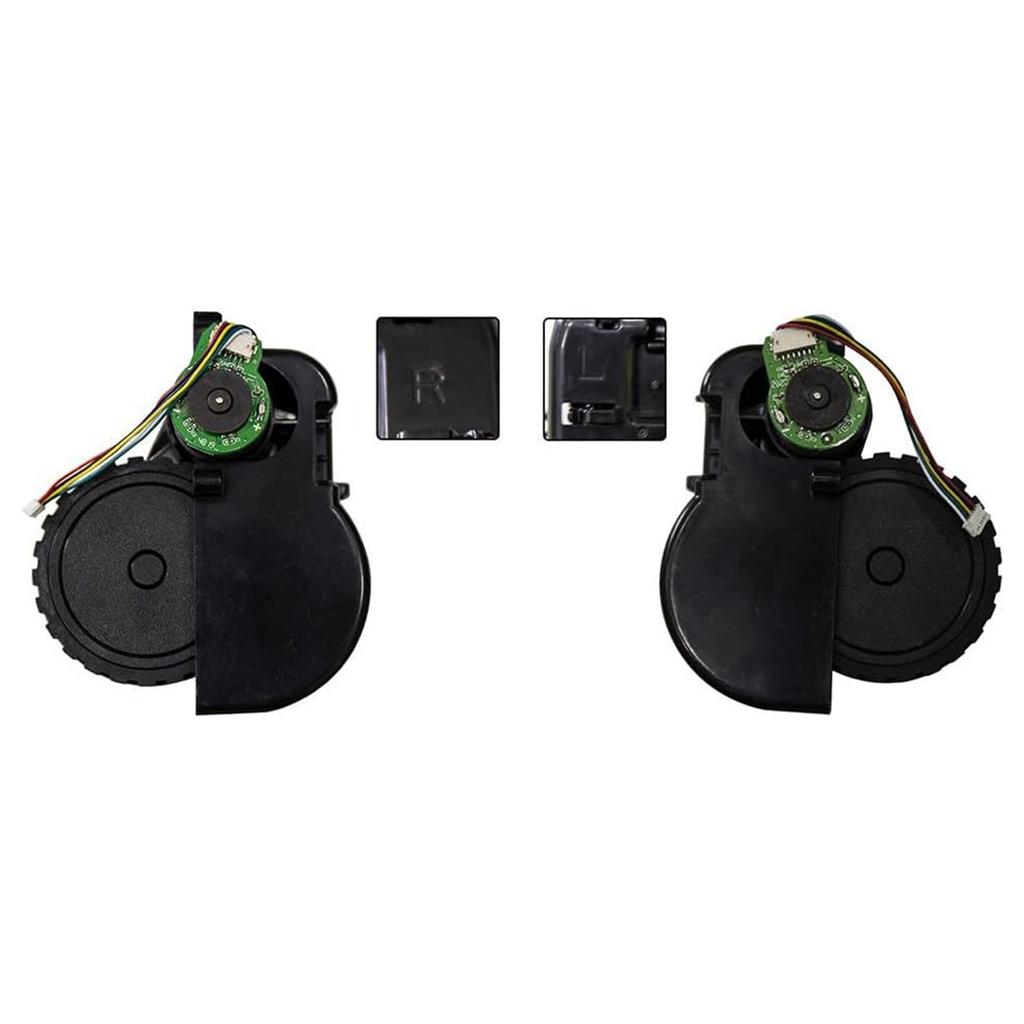 2 Pack Plastic Wheels Quiet Wheels Easy To Change Smooth Movement Wheels Plastic Texture for EXVAC660/X500Pro Models