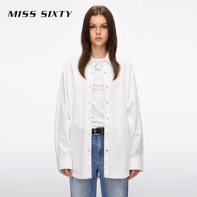 

MISS SIXTY Cotton Linen Long Sleeve Denim Shirt XS