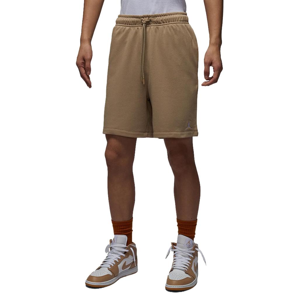 Jordan Brooklyn Fleece Elastic Waist Drawstring Solid Color Five-Point Casual Shorts Men Shorts Desert-Camouflage White FV7288-257
