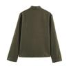 Single Piece 2026 Casual Loose Stand Collar Long Sleeve Jacket Women
