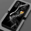For Samsung Galaxy A56 Case A54 A52 A53 5G A36 A34 A35 A33 A32 A50 A72 A73 A26 A25 A16 Cute Black Cat Line Phone Case Soft Cover