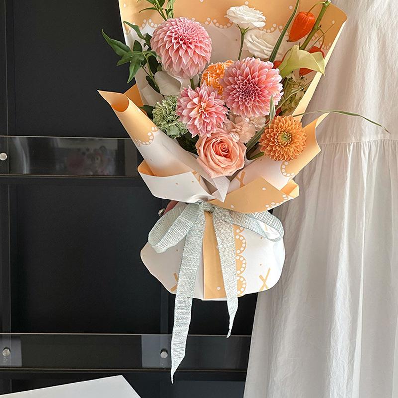 1Roll Gift Wrapping Decoration DIY 9.1M/Roll Sewing Supplies Ribbon Vintage Valentine's Day Wedding Flower Bouquet Packaging