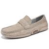 Spring and Autumn Men's Slip-on Lazy Shoes Korean Style Nubuck Leather Casual Fashion Men's Shoes Leather Shoes
