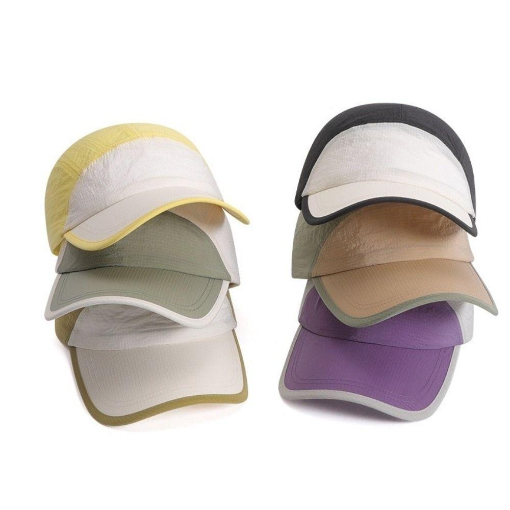 Versatile Quick-Drying Running Hat Adjustable UPF50+ 5 Panel Hat Soft Top Breathable Duckbill Cap Unisex