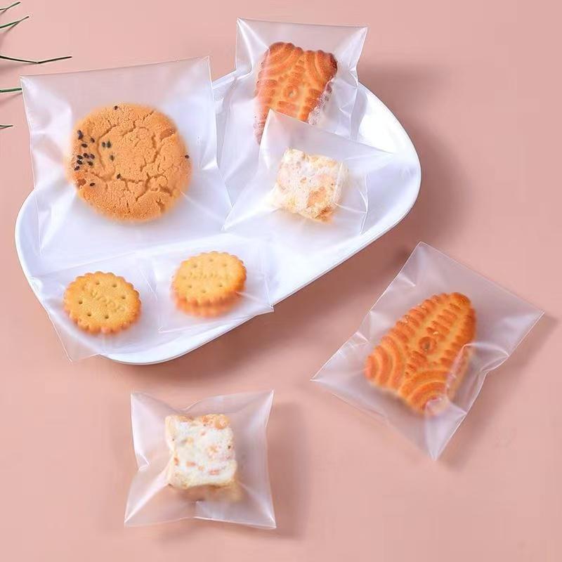 Frosted Snowflake Crisp Cookie Self-Sealing Bag for Baking