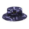 Outdoor camouflage bucket hat men's fishing hat mountaineering visor hat round edge hat python hat