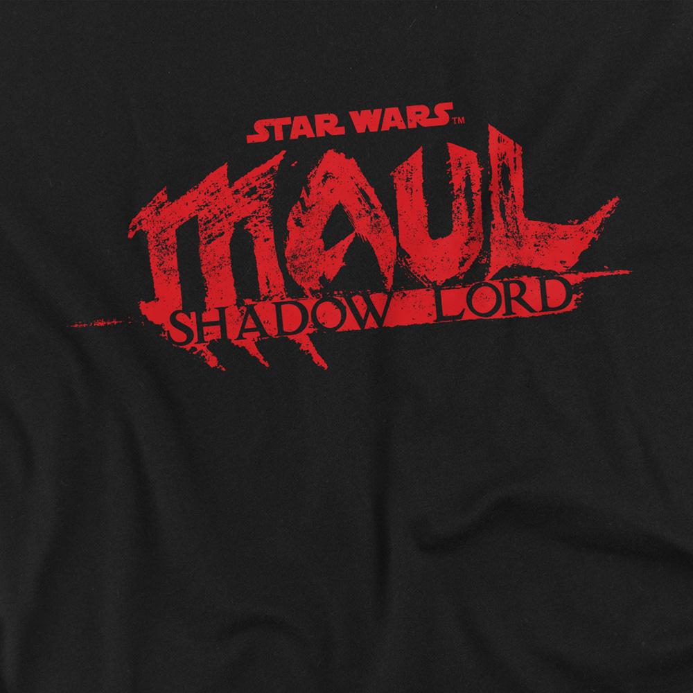 Gwiezdne Wojny: Maul-Shadow Lord Koszulka Unisex dla Dorosłych z Czerwonym Logo