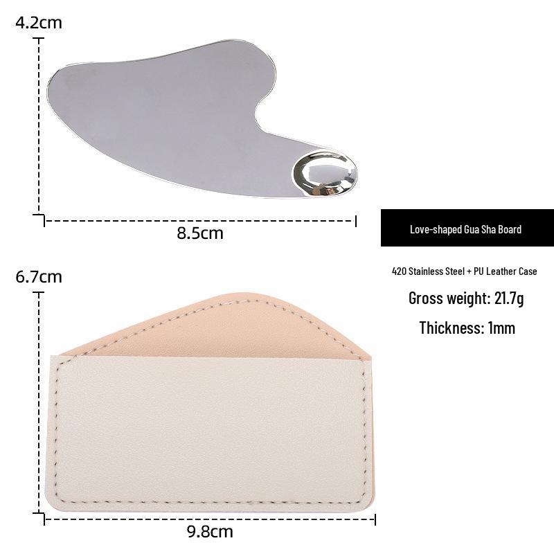 Stainless Steel Facial Gua Sha Board for Lifting and Massage