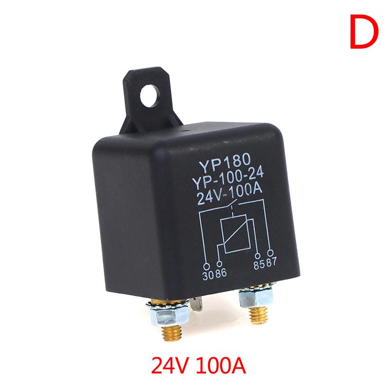 High Current 4 Pin Car Relay 12V 24V 200A 120A 100A Car Truck Motor Automotive Relay Continuous Type Automotive Car Relays Relays 5