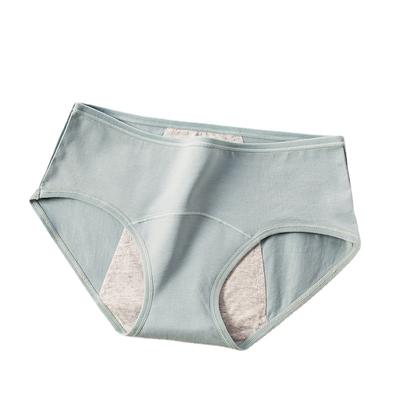 Intimo fisiologico da donna a vita media Pantaloni sanitari a prova di perdite Pantaloni a triangolo da donna traspiranti