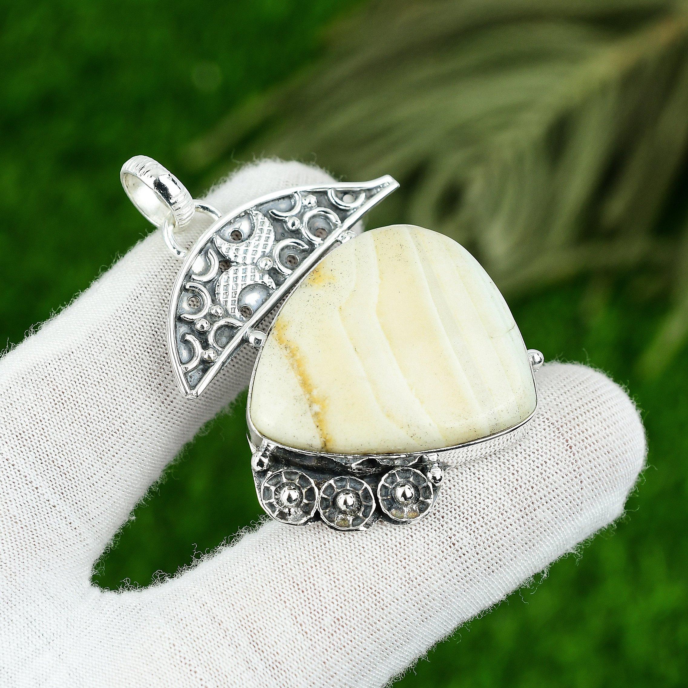 

Подвеска из натурального кремня, драгоценного камня, ювелирное изделие из стерлингового серебра 925 пробы для женщин