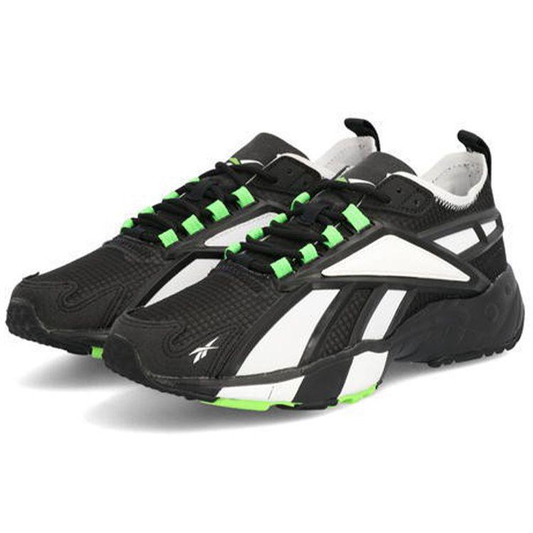 Reebok Intv 20 Mesh Comfort Daily Low-Top Lifestyle Casual Shoes, Unisex Black White Green FX2135