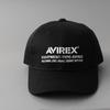 Avirex NUMBERING Military Baseball Cotton Size F 6-Panel Cap, Men's Low-Profile Cap, Black,