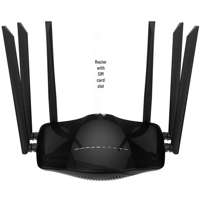 Dual-Band 4G/5G Wireless Router with SIM Slot for Universal Network Support and Wired/WiFi Connectivity