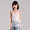 Girls' Lace Trim Cotton Tank Top