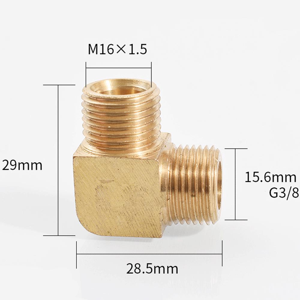 M12 M14 M16 M18 Metrico 1/8" 1/4" 3/8" 1/2" BSP Maschio Gomito a 90 Gradi Raccordo Tubo in Ottone Connettore Accoppiatore Acqua Gas Olio