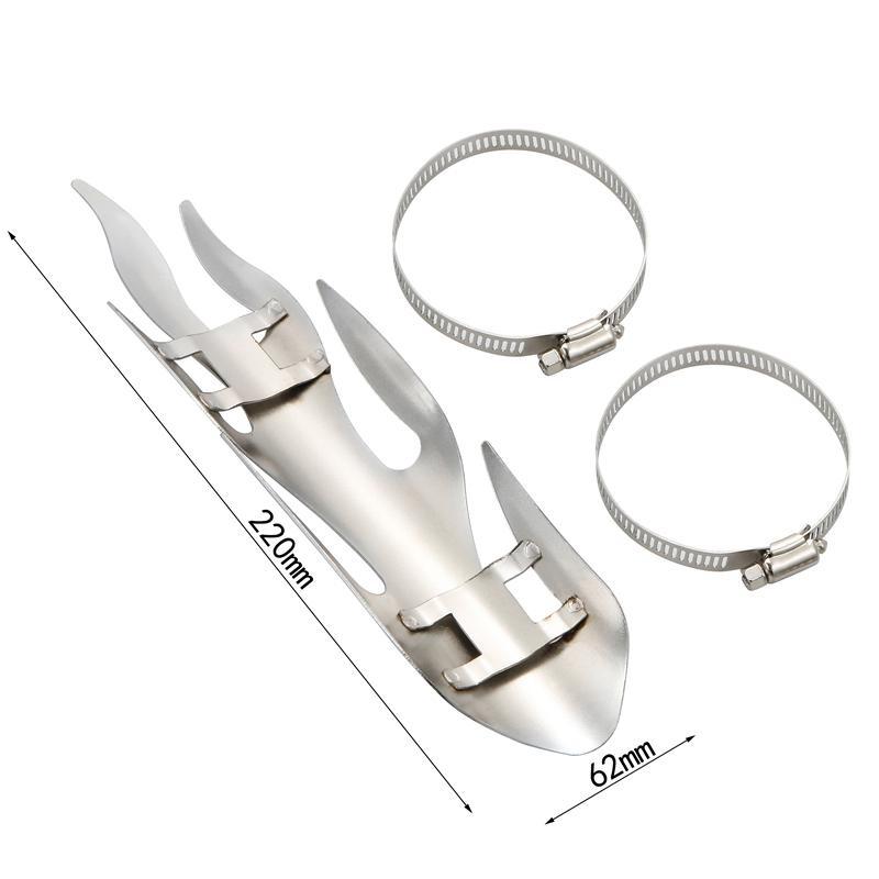 Flammestil motorsykkel eksosrør varmeskjold dekor lyddemper Anti-skallingsbeskyttelse Universal passform for Harley Custom Chopper Cruiser