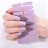 Teilgehärtete Gel-Nagelstreifen mit Feile Einfach aufzutragen Entfernen UV-LED-Licht Erforderlich Klebender Nagelaufkleber Maniküre zu Hause DIY-Nagellack-Wrap