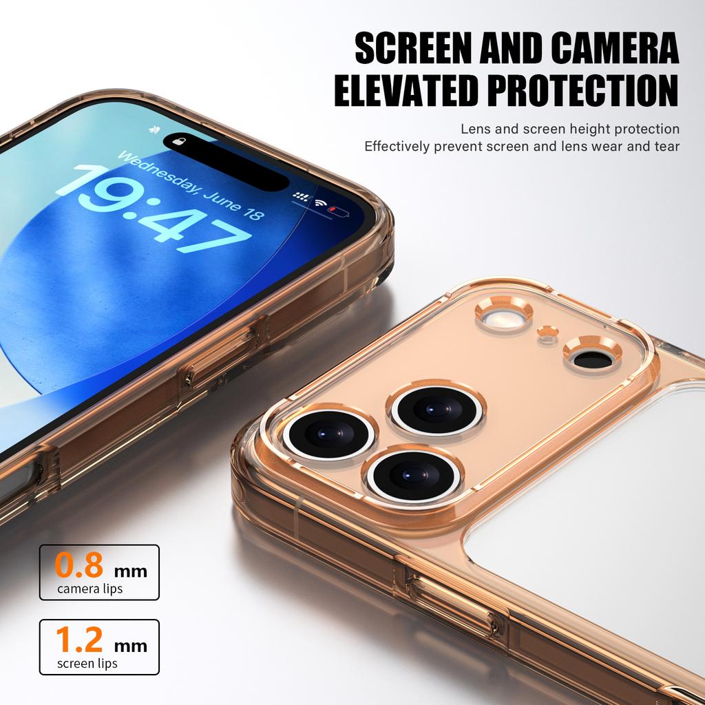 Premium High Clear Phone Cases for iPhone 17 Pro Max Shockproof Transparent Protective Cell Phone Bumper for iPhone Air 17 Pro