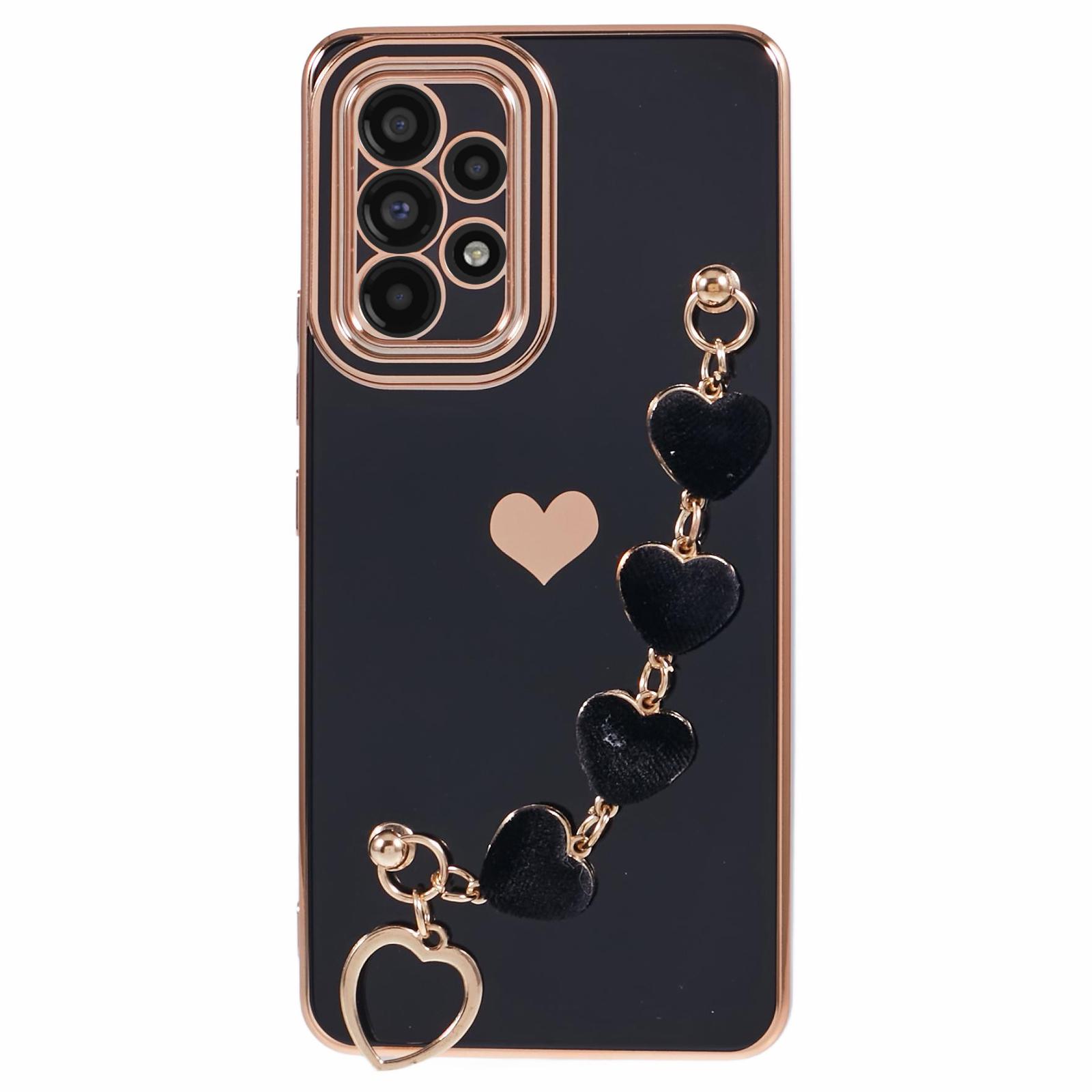 

Для Samsung Galaxy A23 4G/A23 5G (Глобальная версия) Противоударный чехол из ТПУ с ремешком Black