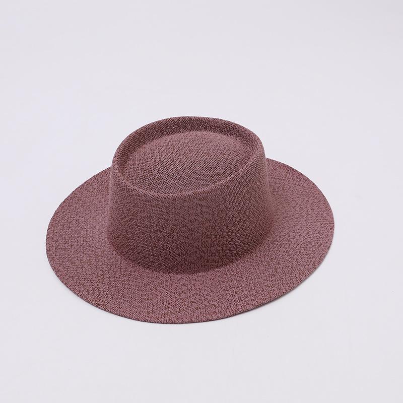 Fashionable Casual Wide Brim Jazz Hat Spring Summer New Style Outdoor Sun Protection Panama Straw Hat Versatile Casual Hat