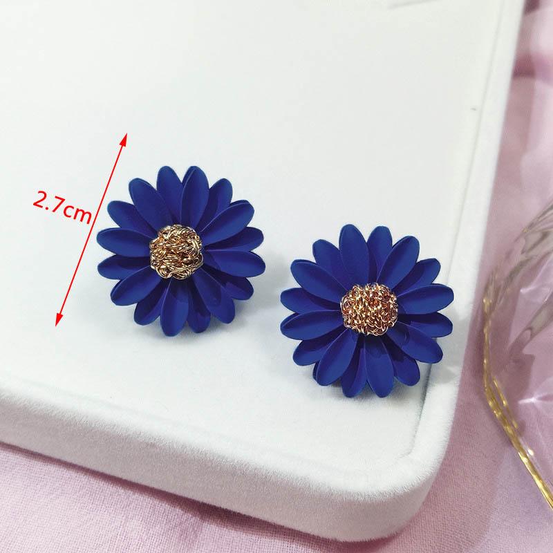New Blue Color Geometric Earrings for Women Bohemian Flower Butterfly Pendants Female Dangle Earrings 2024 aretes de mujer
