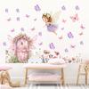 Cartoon Flower Fairy Butterfly Bedroom Living Room Study Room Decoration Beautification Wall Stickers