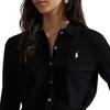 Polo Ralph Lauren FW25 Polo Button-Up Long Sleeve Knit Sweater Women sweater Black WMPOSWENDW20437-001