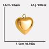 3pcs Gold/Silver Color Love Stainless Steel Heart Charm Pendants For Jewelry Making Supplies Handmade Earring Necklace Materials