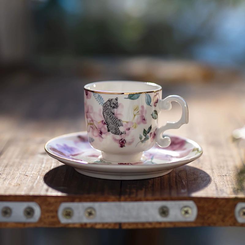 Italian Espresso Cup, Small Coffee Cup, Extra Strong Espresso, Single Product Ceramic, Small Capacity, Small Size, Mini Cup and Plate, Compact