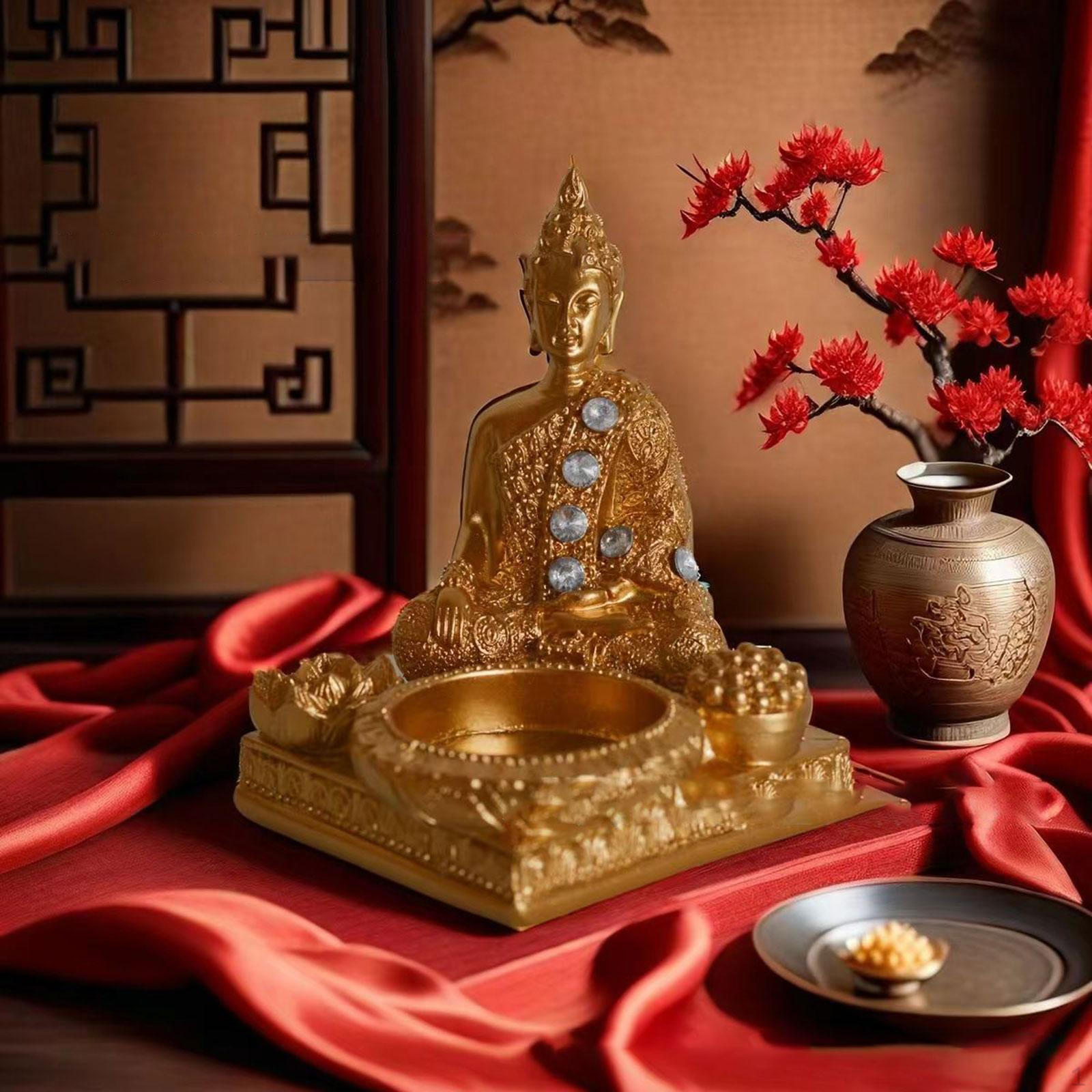 

Подсвечник Подсвечник Домашний декор Статуя Будды Подставка для лампы Чайная свеча для вечеринки