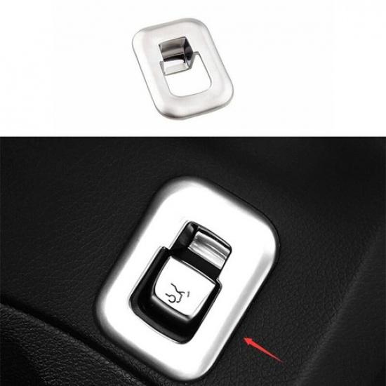 Inner Tailgate Rear Door Switch Cover Matte For Benz C-Class W205 15- Silver
